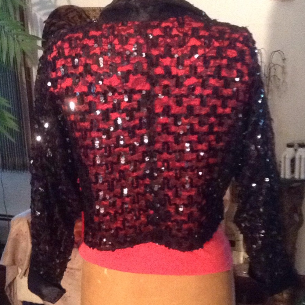 Sequin Crop Jacket - image 3